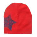 Cute Stars Printing Cap Kids Soft Cotton Baby Beanie Girl Boy Hat gorros bonnet enfant 1-4 year old children hats baby caps-red-JadeMoghul Inc.