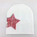 Cute Stars Printing Cap Kids Soft Cotton Baby Beanie Girl Boy Hat gorros bonnet enfant 1-4 year old children hats baby caps-white-JadeMoghul Inc.