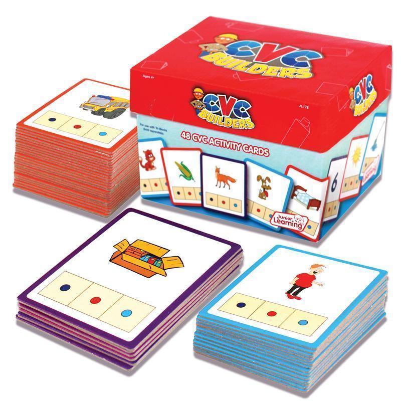 CVC BUILDERS ACTIVITY CARDS 48/SET-Learning Materials-JadeMoghul Inc.