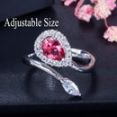 CWWZircons Stack Skinny Micro Pave CZ Fashion Women Engagement Wedding Bridal Party Cubic Zirconia Rings Sets Jewelry Gift R127 AExp