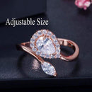 CWWZircons Stack Skinny Micro Pave CZ Fashion Women Engagement Wedding Bridal Party Cubic Zirconia Rings Sets Jewelry Gift R127 AExp