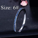 CWWZircons Stack Skinny Micro Pave CZ Fashion Women Engagement Wedding Bridal Party Cubic Zirconia Rings Sets Jewelry Gift R127 AExp