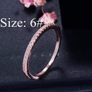 CWWZircons Stack Skinny Micro Pave CZ Fashion Women Engagement Wedding Bridal Party Cubic Zirconia Rings Sets Jewelry Gift R127 AExp