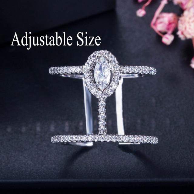 CWWZircons Stack Skinny Micro Pave CZ Fashion Women Engagement Wedding Bridal Party Cubic Zirconia Rings Sets Jewelry Gift R127 AExp