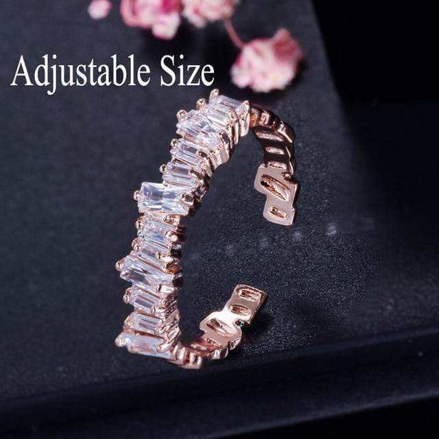 CWWZircons Stack Skinny Micro Pave CZ Fashion Women Engagement Wedding Bridal Party Cubic Zirconia Rings Sets Jewelry Gift R127 AExp