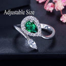 CWWZircons Stack Skinny Micro Pave CZ Fashion Women Engagement Wedding Bridal Party Cubic Zirconia Rings Sets Jewelry Gift R127 AExp