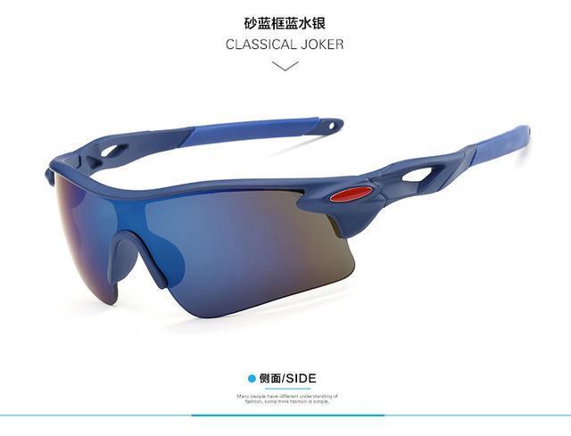 Cycling Eyewear Unisex Outdoor Sunglass UV400 Bike Cycling Glasses Bicycle Sports Sun Glasses Riding Goggles-blue frame-JadeMoghul Inc.