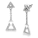 Cute Earrings DA068 Stainless Steel Earrings with AAA Grade CZ