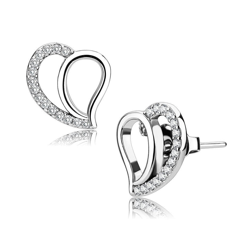 Cute Earrings DA076 Stainless Steel Earrings with AAA Grade CZ