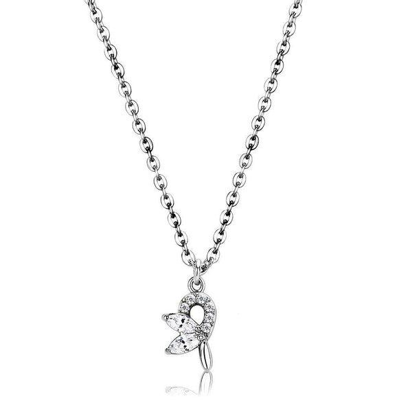 Chain Necklace DA088 Stainless Steel Chain Pendant with AAA Grade CZ