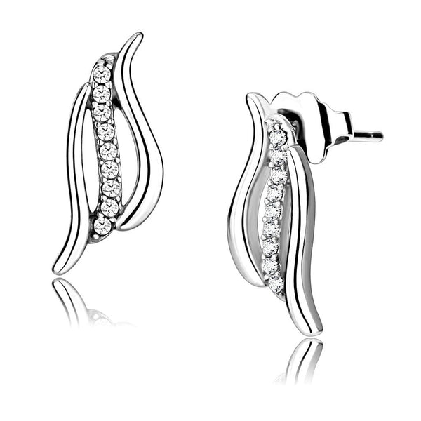 Cute Earrings DA175 Stainless Steel Earrings with AAA Grade CZ