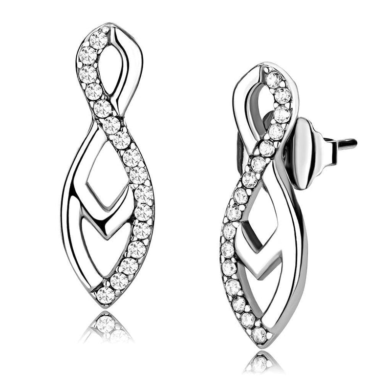 Cute Earrings DA176 Stainless Steel Earrings with AAA Grade CZ