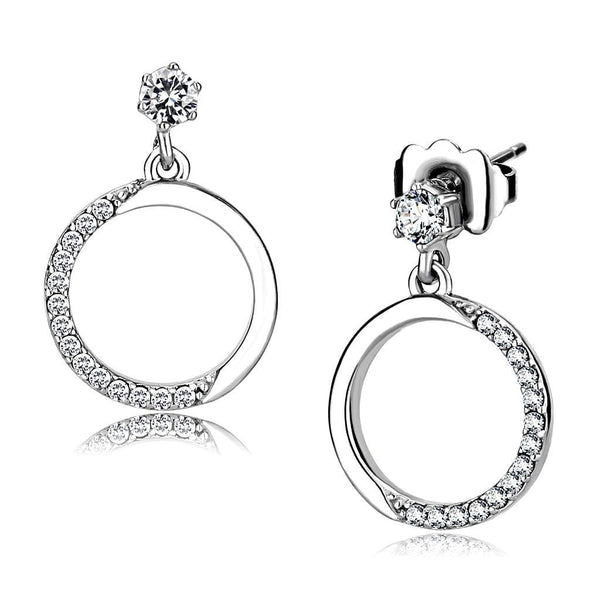 Cute Earrings DA180 Stainless Steel Earrings with AAA Grade CZ