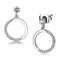 Cute Earrings DA180 Stainless Steel Earrings with AAA Grade CZ