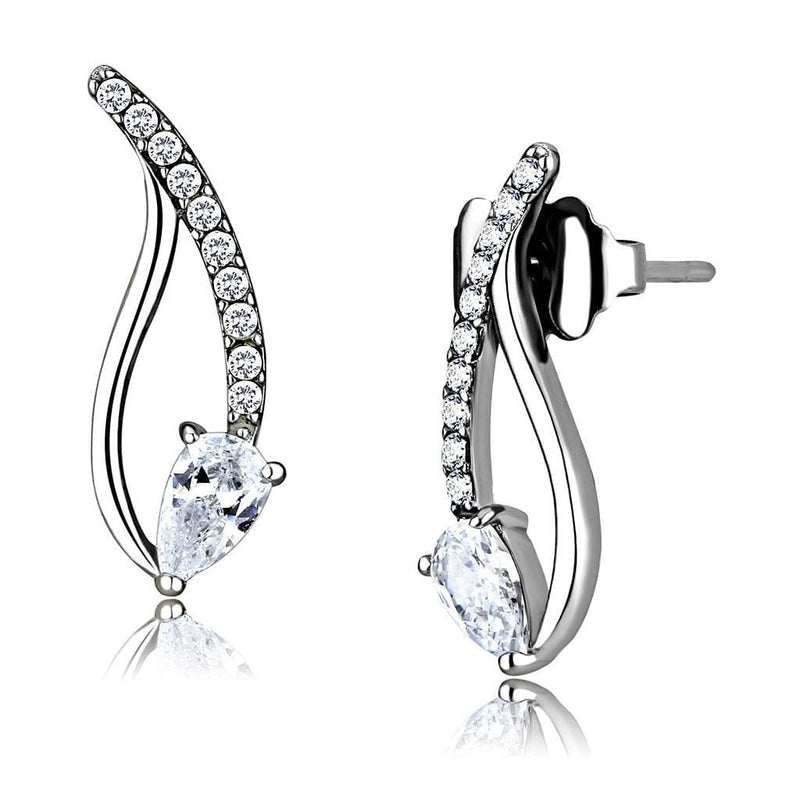 Cute Earrings DA185 Stainless Steel Earrings with AAA Grade CZ