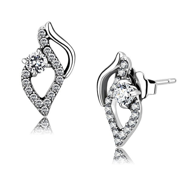 Cute Earrings DA199 Stainless Steel Earrings with AAA Grade CZ