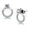 BridalEarrings DA208 Stainless Steel Earrings with AAA Grade CZ