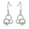 BridalEarrings DA215 Stainless Steel Earrings with AAA Grade CZ