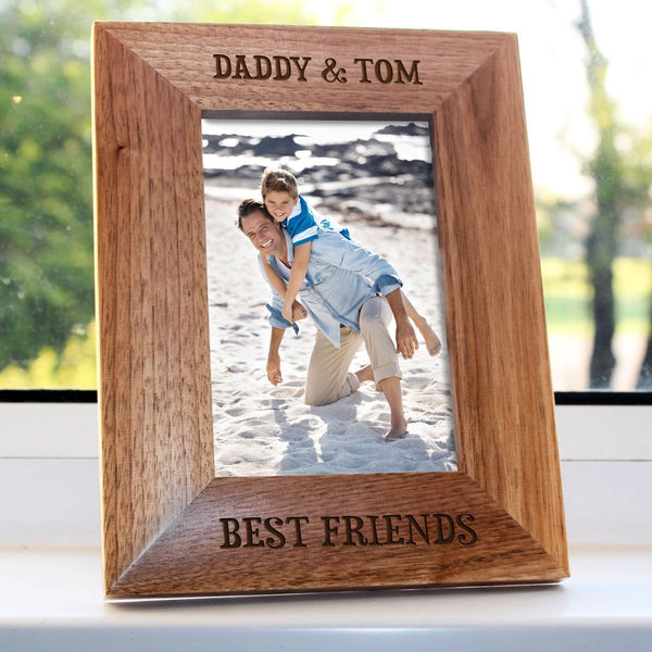 Custom Photo Frames Daddy My Best Friend Engraved Photo Frame