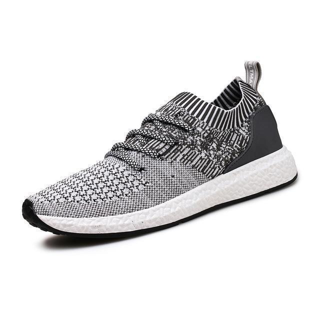 DADIJIER New Men Shoes Lace up Fashion brand Mesh Spring Summer shoes Flats Solid Men Sneakers Casual shoes man ST175-grey-7-JadeMoghul Inc.