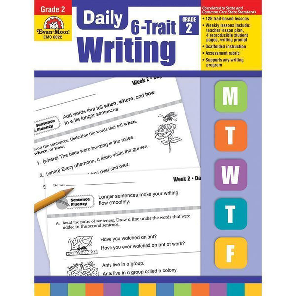 DAILY 6 TRAIT WRITING GR 2-Learning Materials-JadeMoghul Inc.