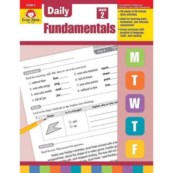 DAILY FUNDAMENTALS GR 2-Learning Materials-JadeMoghul Inc.