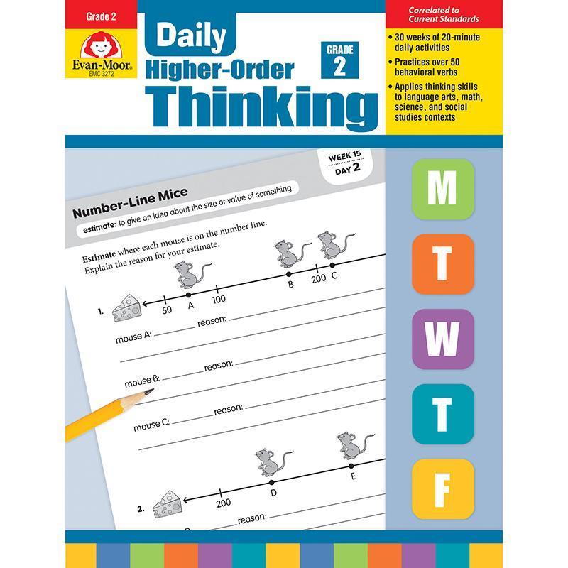DAILY HIGHER ORDER THINKING GR 2-Learning Materials-JadeMoghul Inc.