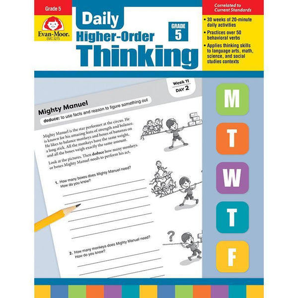 DAILY HIGHER ORDER THINKING GR 5-Learning Materials-JadeMoghul Inc.