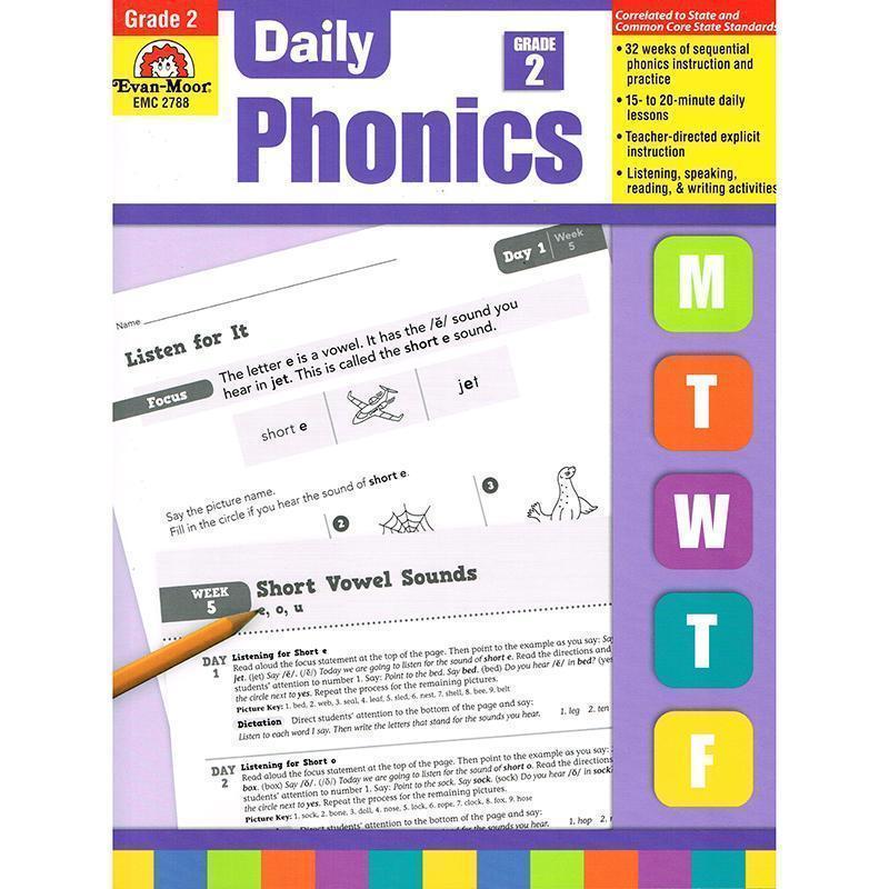 DAILY PHONICS PRACTICE GR 2-Learning Materials-JadeMoghul Inc.