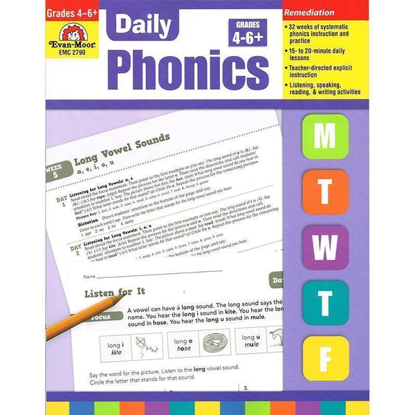 DAILY PHONICS PRACTICE GR 4-6-Learning Materials-JadeMoghul Inc.