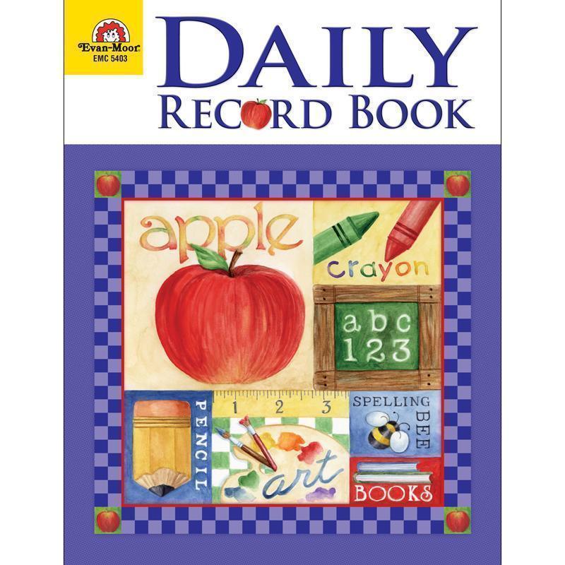 DAILY RECORD BOOK SCHOOL DAYS THEME-Learning Materials-JadeMoghul Inc.