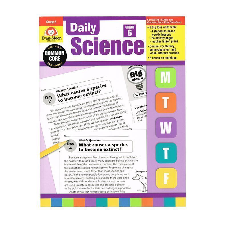 DAILY SCIENCE GR 6-Learning Materials-JadeMoghul Inc.