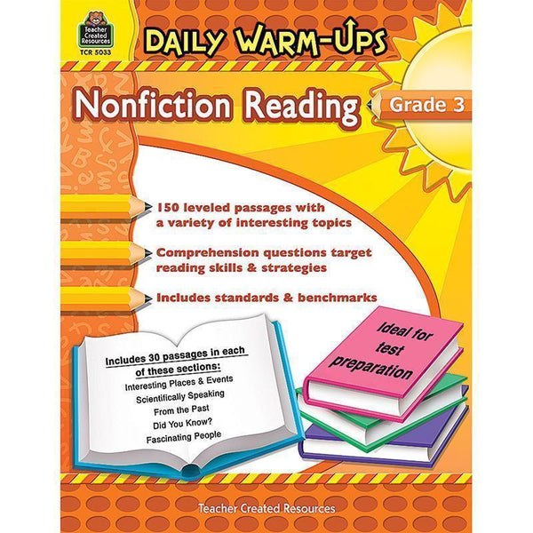 DAILY WARM UPS GR 3 NONFICTION-Learning Materials-JadeMoghul Inc.