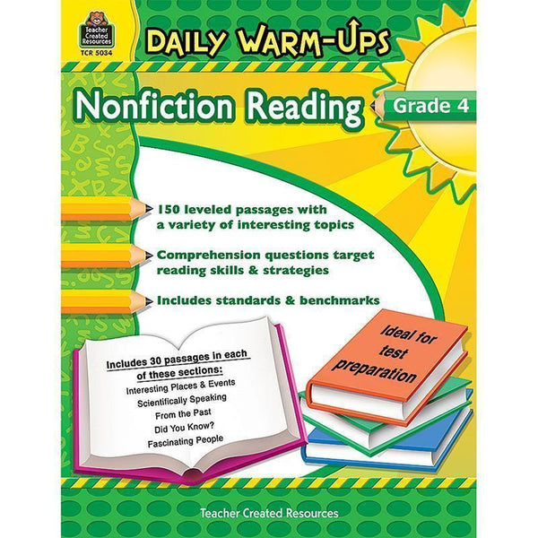 DAILY WARM UPS GR 4 NONFICTION-Learning Materials-JadeMoghul Inc.