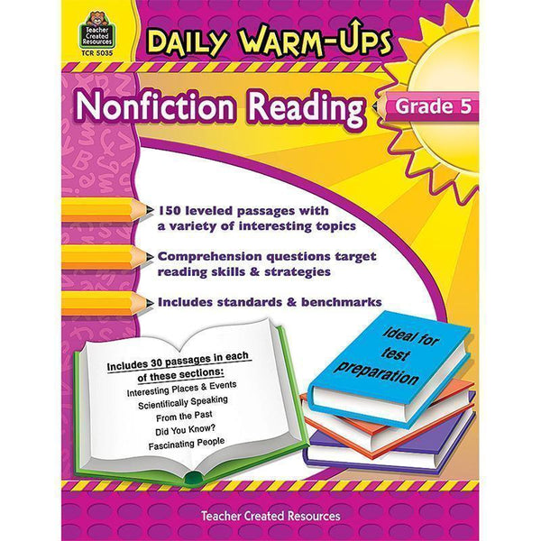 DAILY WARM UPS GR 5 NONFICTION-Learning Materials-JadeMoghul Inc.