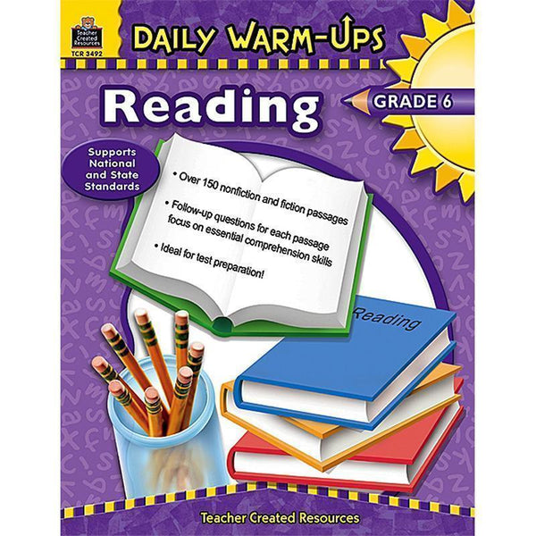 DAILY WARM-UPS READING GR 6-Learning Materials-JadeMoghul Inc.
