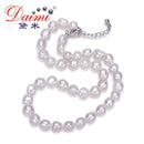 Daimi Genuine Baroque Pearl Necklace, Trendy Necklace For Woman, New Bijouterie Fine Jewelry 9-10 mm, Choker Necklace-Black-JadeMoghul Inc.