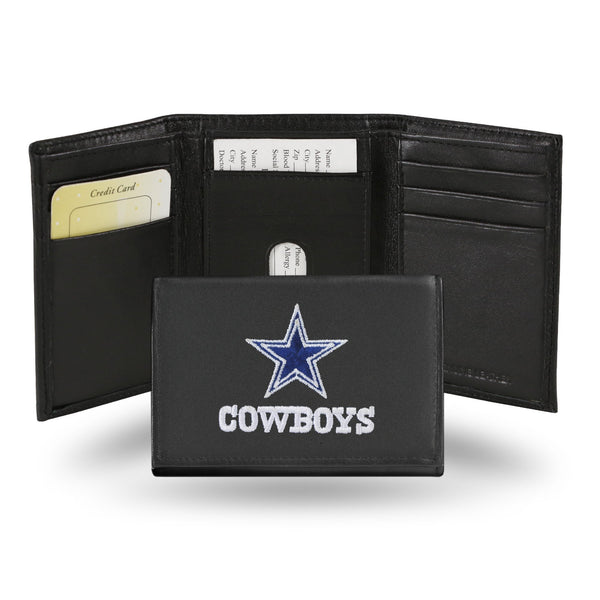 Credit Card Wallet Dallas Cowboys Embroidered Trifold