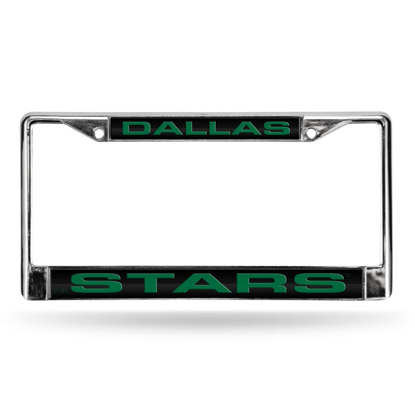 Mercedes License Plate Frame Dallas Stars Laser Chrome Frame