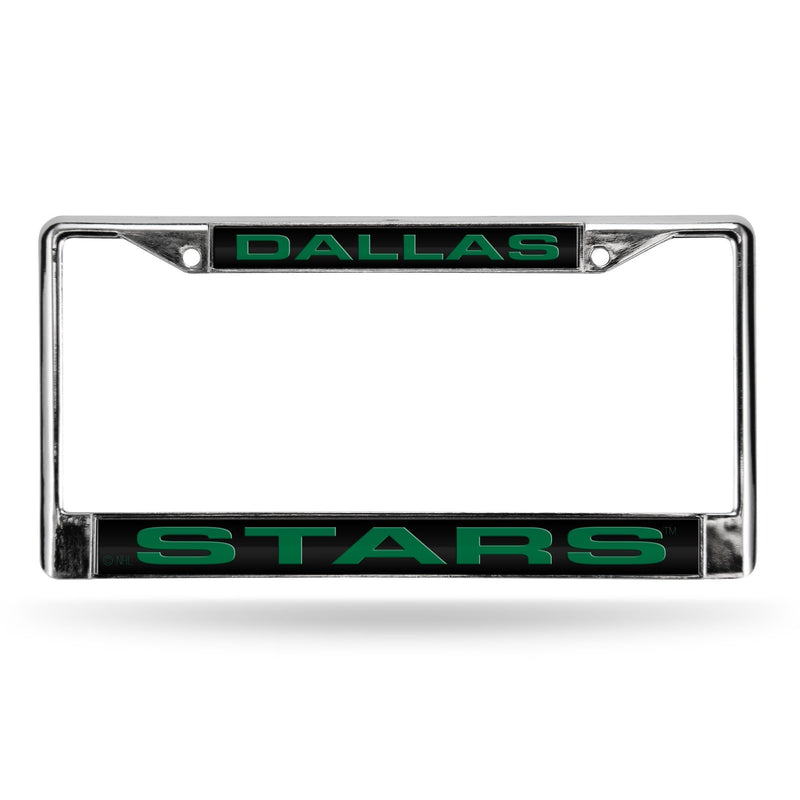 Mercedes License Plate Frame Dallas Stars Laser Chrome Frame