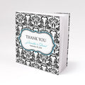 Damask Love Bird Notepad Favor with Custom Cover Berry (Pack of 1)-Popular Wedding Favors-Aqua Blue-JadeMoghul Inc.
