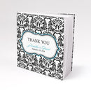 Damask Love Bird Notepad Favor with Custom Cover Berry (Pack of 1)-Popular Wedding Favors-Chocolate Brown-JadeMoghul Inc.