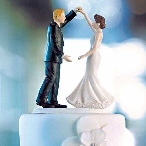 Dancing the Night Away Wedding Couple Figurine (Pack of 1)-Wedding Cake Toppers-JadeMoghul Inc.