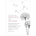 Dandelion Wishes Invitation Berry (Pack of 1)-Invitations & Stationery Essentials-Putty Grey-JadeMoghul Inc.