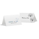 Dandelion Wishes Place Card With Fold Berry (Pack of 1)-Table Planning Accessories-Periwinkle-JadeMoghul Inc.