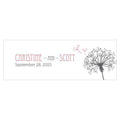 Dandelion Wishes Small Rectangular Tag Berry (Pack of 1)-Wedding Favor Stationery-Harvest Gold-JadeMoghul Inc.
