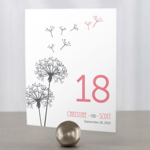 Dandelion Wishes Table Number Numbers 1-12 Periwinkle (Pack of 12)-Table Planning Accessories-Berry-25-36-JadeMoghul Inc.