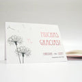Dandelion Wishes Thank You Card Berry (Pack of 1)-Weddingstar-Harvest Gold-JadeMoghul Inc.