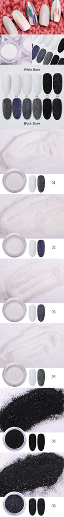 Dark Glitter Nail Dust Powder