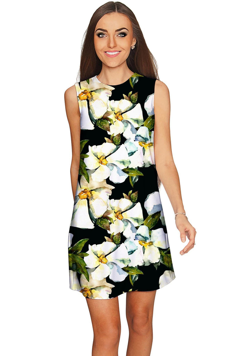 Date Night Adele Floral Print Party Chic Shift Dress - Women-Date Night-XS-Green/White-JadeMoghul Inc.